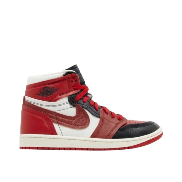 Womens Air Jordan 1 High 'Method of Make' Sport Red Basketball Shoes Size 7 NEW - Picture 2 of 6